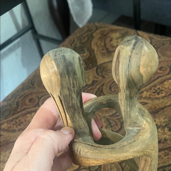 Mid Century Modern Abstract Wooden Sculpture - Picture 10 of 10
